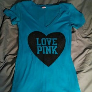 Blue VS Love Pink shirt