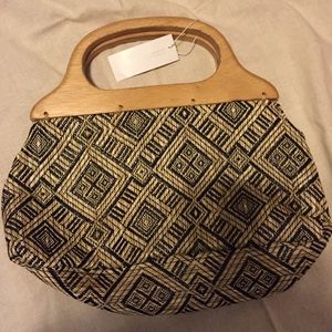 Bamboo Handled Handbag