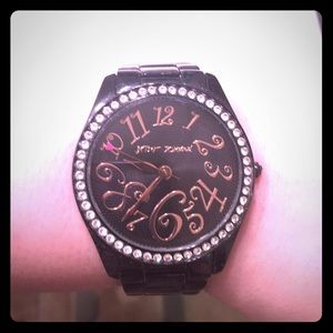 Black Betsey Johnson Watch