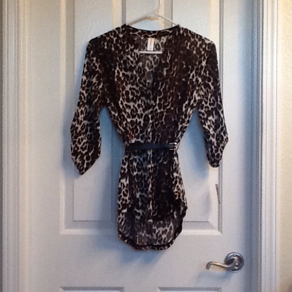 Animal print top