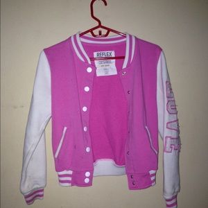 Pink Varsity Jacket!