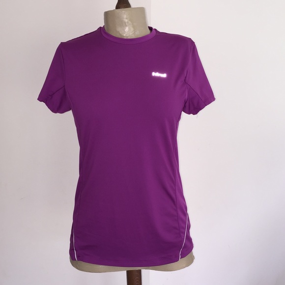 Purple athletic top shirt small Hind