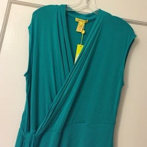 NWT Catherine Malandrino Teal Jersey Dress