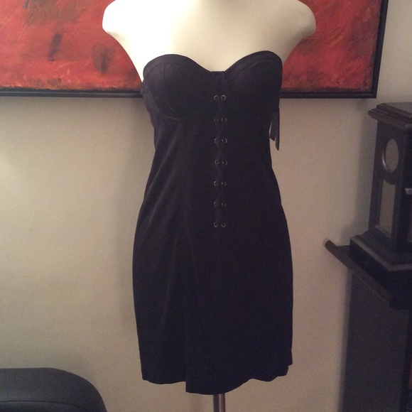 BUNDLED🎁 Faux Suede LaceUp Corset Dress - Picture 2 of 4