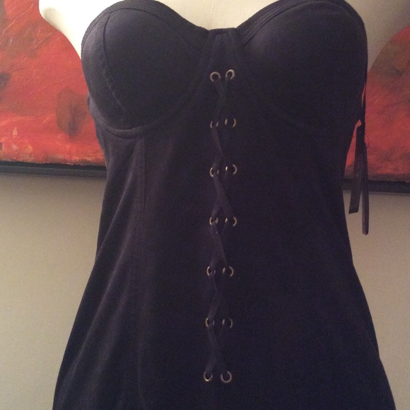 BUNDLED🎁 Faux Suede LaceUp Corset Dress - Picture 4 of 4