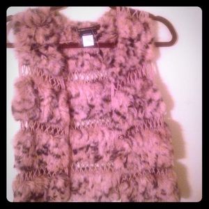 Bcbg Genuine Rabbit Fur Vest