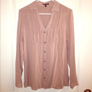 Tan button down Express shirt