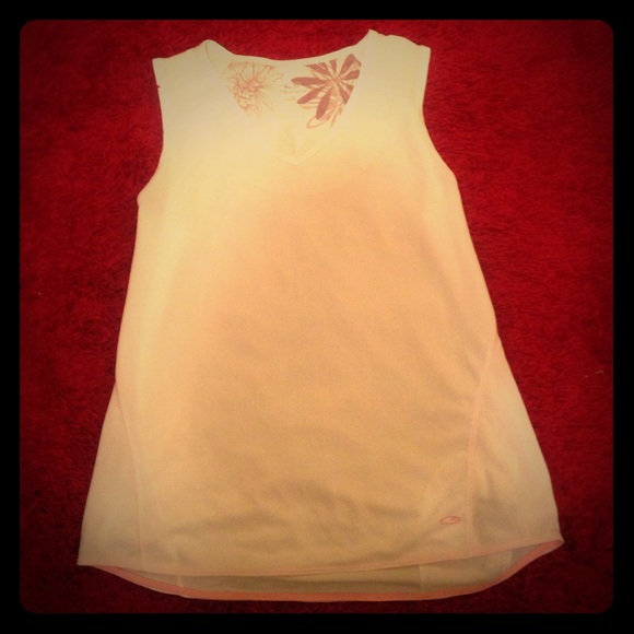 White athletic shirt
