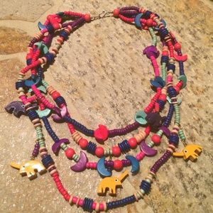 Wooden Vintage Necklace