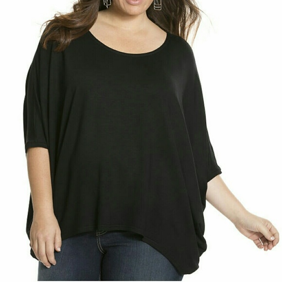 New Lane Bryant French Terry Cocoon Top