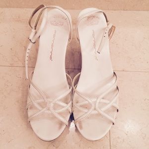Fornarina white wedge heels
