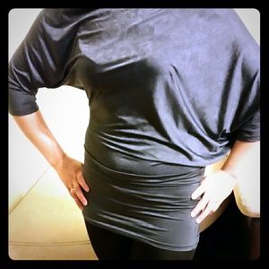 Beauty party one sleeve asymmetric tunic