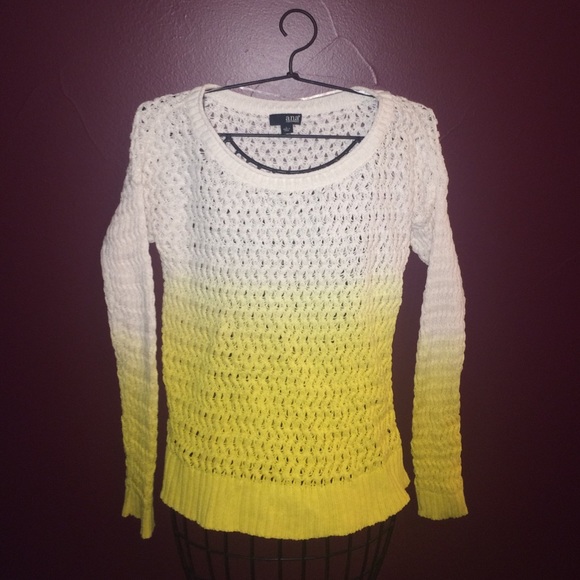 Yellow ombre sweater