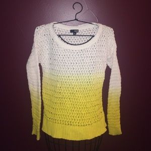 Yellow ombre sweater