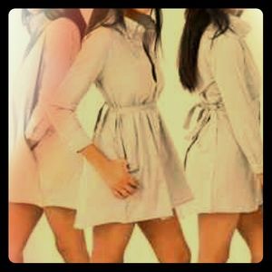 Grey XS/S American Apparel Shirt Dress