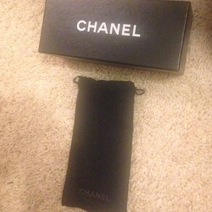 Chanel box and sunglasses bag