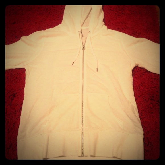 White hooded jacket