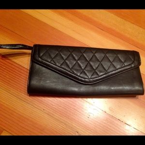 Black clutch purse