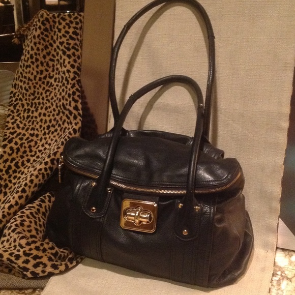 b. makowsky Handbags - B.Makowsky Black Pebbled Leather Handbag