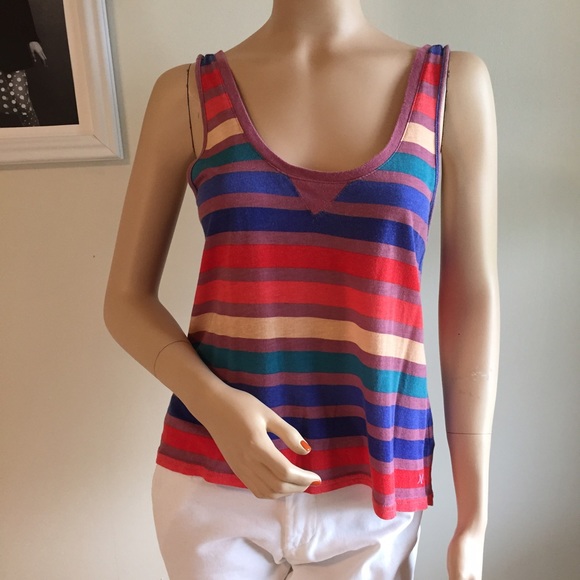 Hurley Colorful Striped Hi Lo Tank - Picture 2 of 4