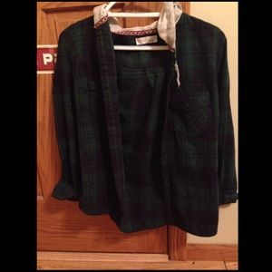 Flannel with hood/ Jacket