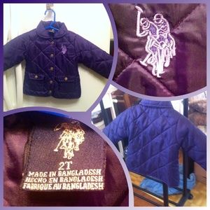 US Polo Quilted Jacket Sz. 2T