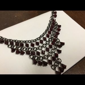 NWOT Garnet/Deep Red Necklace