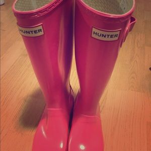 HUNTER - Original Gloss Rain Boot in Lipstick