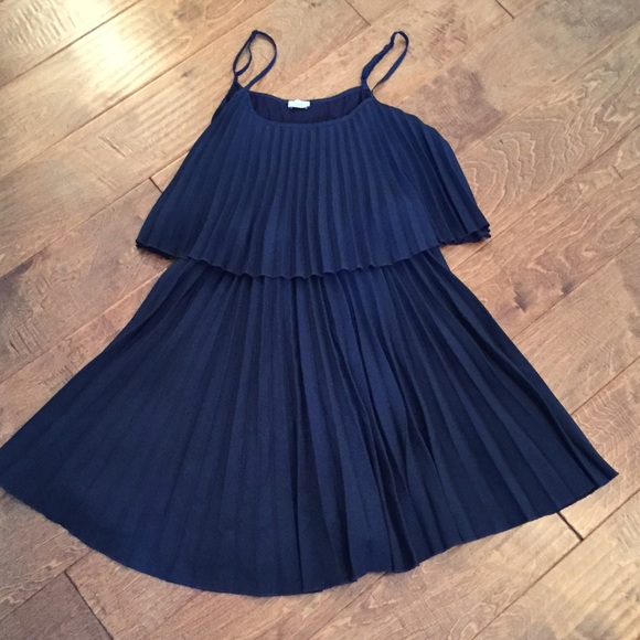 Navy Blue peplum dress
