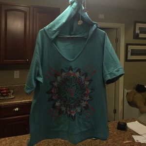 Maurice's lightweight shirt w/hoodie.