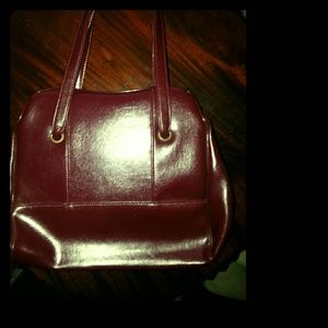 Vintage dark red purse
