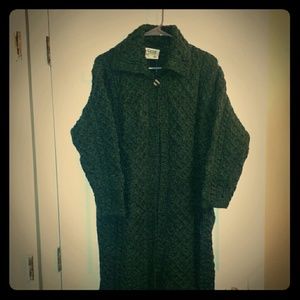 Long wool sweater from Ireland