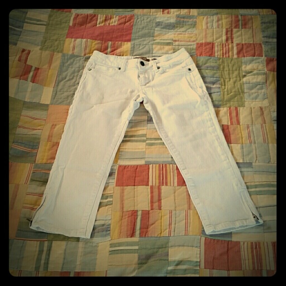 White Denim Capris