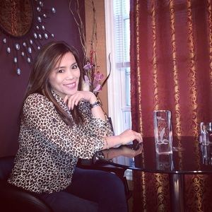 Leopard chiffon long sleeve shirt