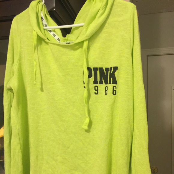 PINK Victoria Secret Lime Beach Tunic Hoodie 💝💝