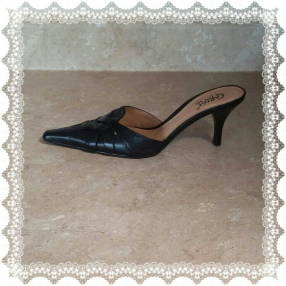 Black Slip on Heels