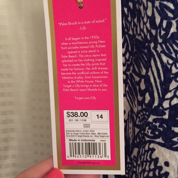Lilly For Target Shift Dress Size 14 - Picture 3 of 3
