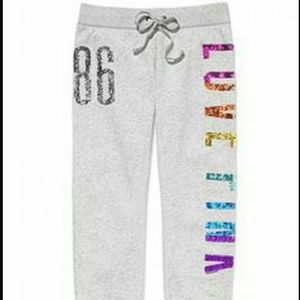 SOLD!!! Victoria Secret PINK rainbow bling crops