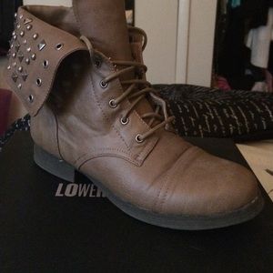 Brown Rhinestone Boots