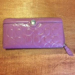 Coach wallet purple