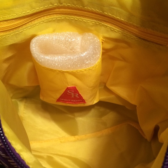 NWT $69 LSU TIGERS Plaid Quilted Bucket Purse RETIRED RARE Louisiana State Univ - Picture 2 of 4