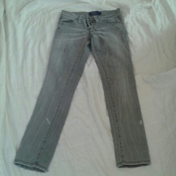 EUC Miley Cyrus MAX AZRIA gray skinnies 3