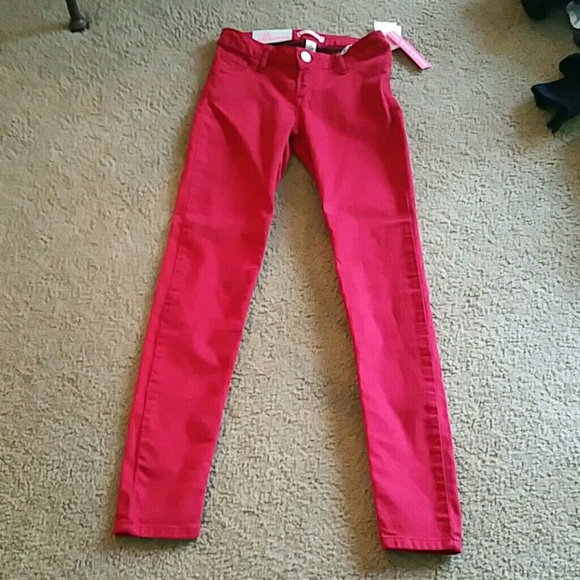 Refuge red jeggings