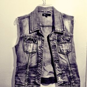 Jean jacket vest