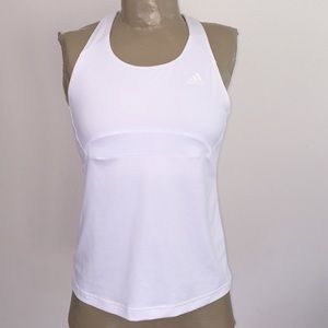 Adidas white athletic top M(sm) New!!