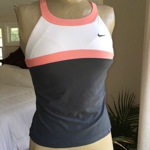 Nike New athletic top grey, white, PEACH, Small