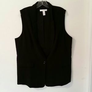 Black tuxedo vest