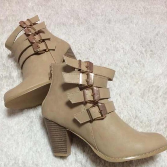 Beautiful beige booties