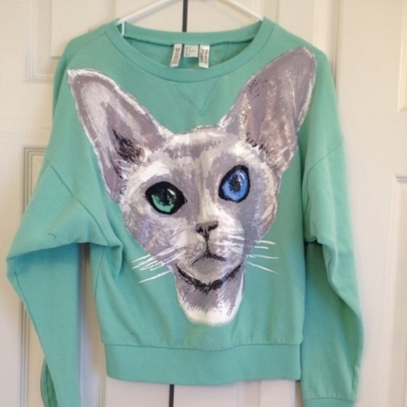 Rare vinyl kitty sweater