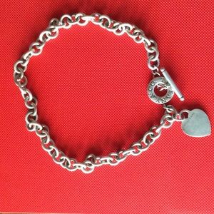 Tiffany's Silver Heart Necklace